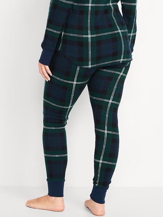 Mid-Rise Flannel Pajama Pants for Women Product Image