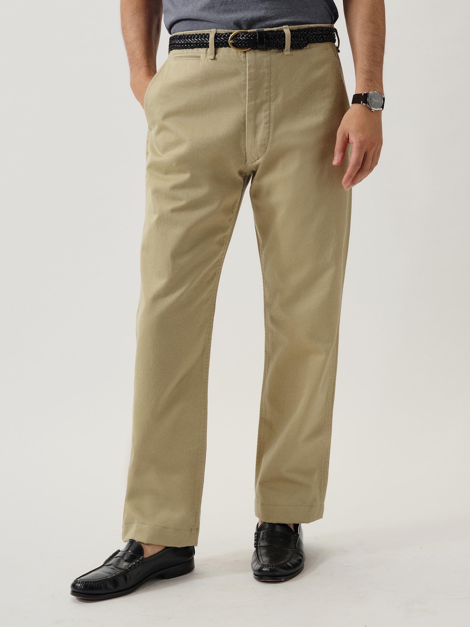 Uniform Khaki Paperback Twill Full Saddle Chino Product Image