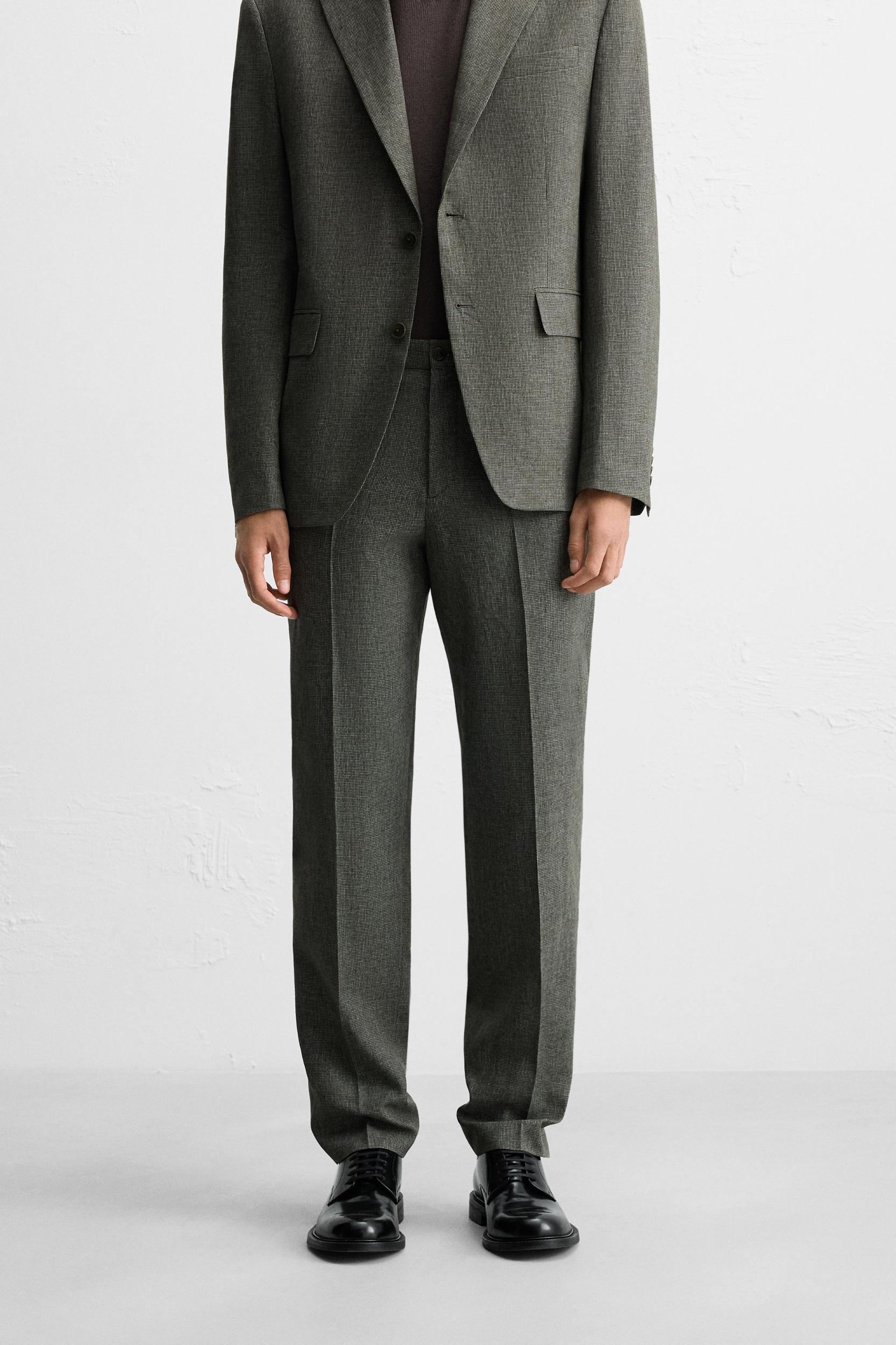 HOUNDSTOOTH SUIT PANTS Product Image