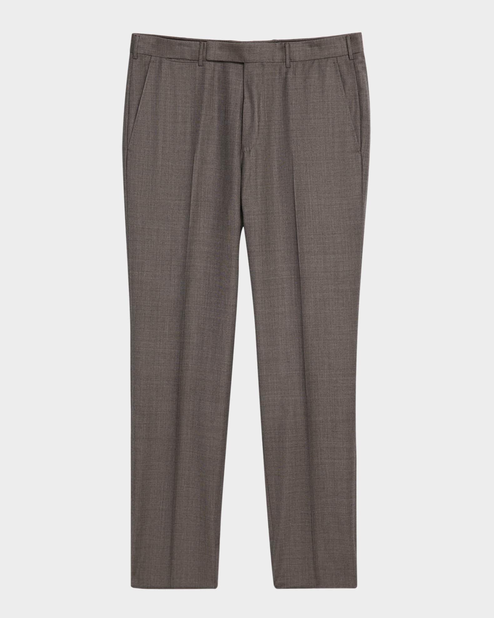 Men's Wool Sharkskin Modern Fit Trousers Product Image