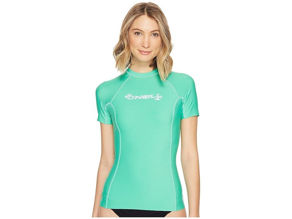 O'Neill Basic Skins S/S Crew (Seaglass) Women's Swimwear Product Image