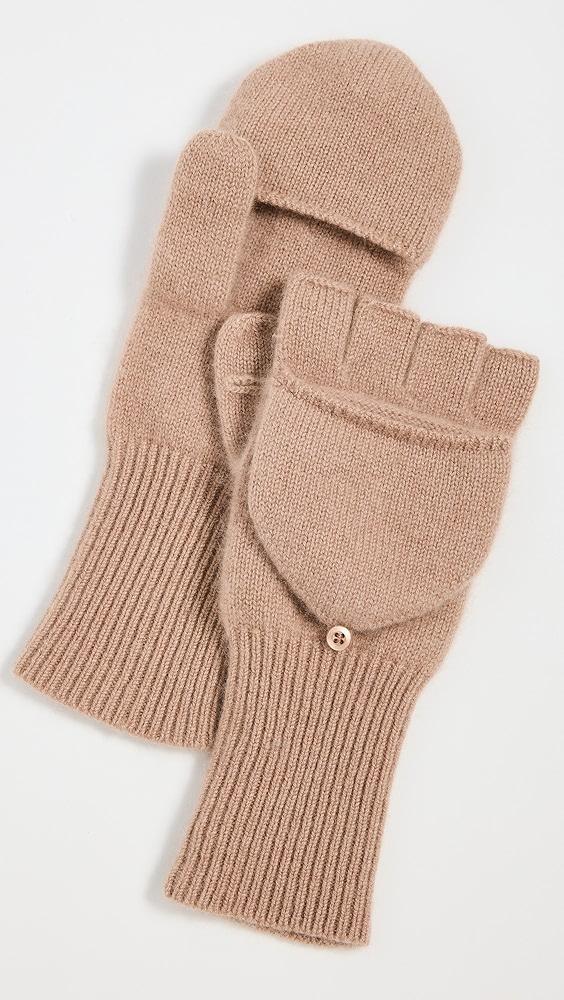 White + Warren Cashmere Pop Top Gloves | Shopbop Product Image