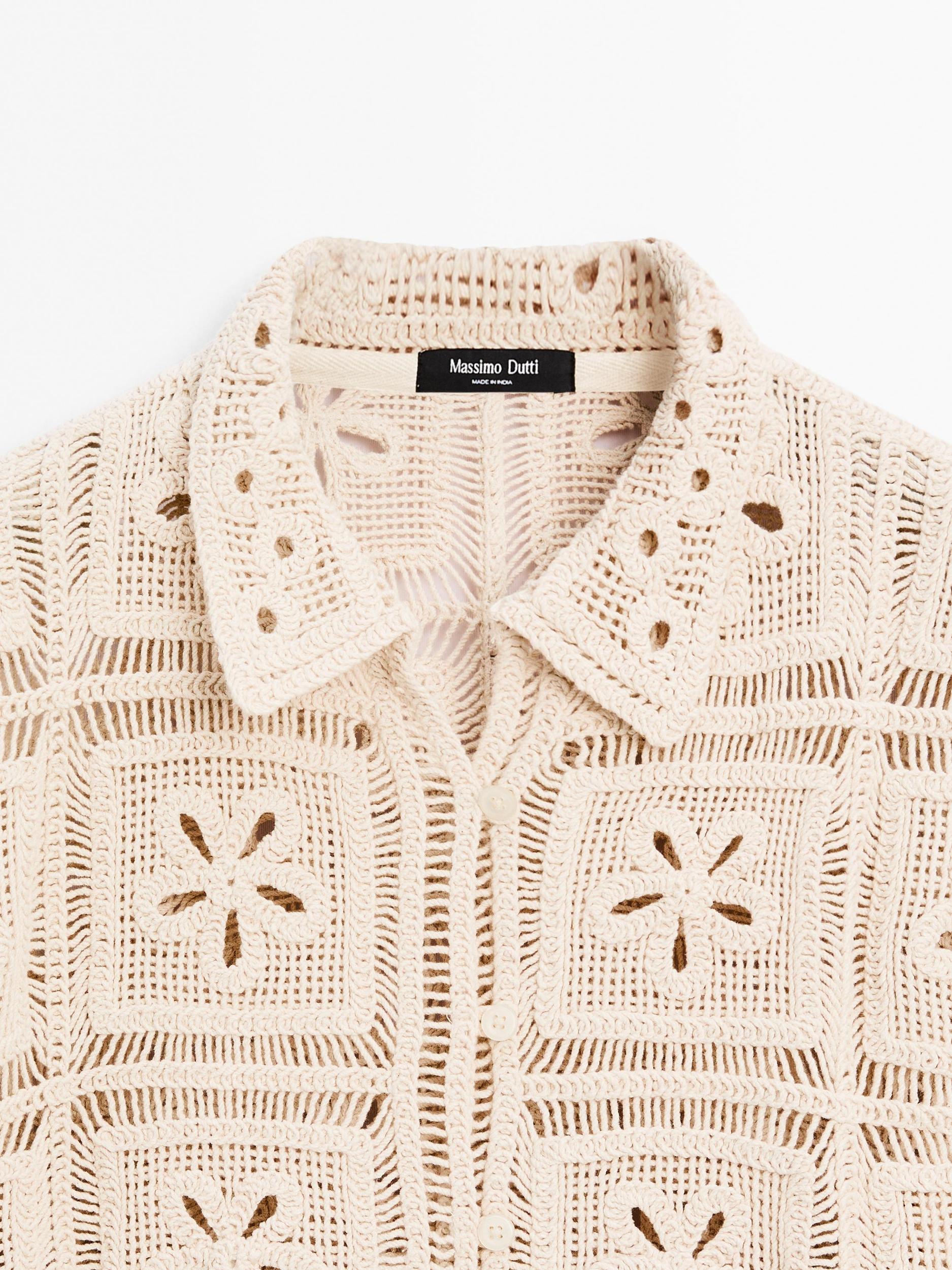 Embellished crochet cardigan Product Image