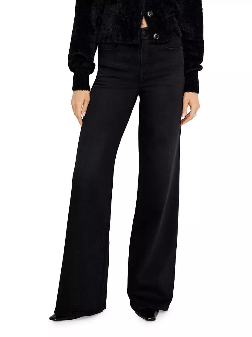 Soft Tech Good Waist Palazzo Jeans Product Image