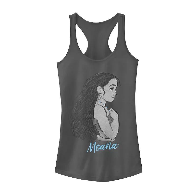 Disney's Moana Juniors' Profile Color Pop Graphic Tank Top, Girl's, Size: XS, Grey Product Image