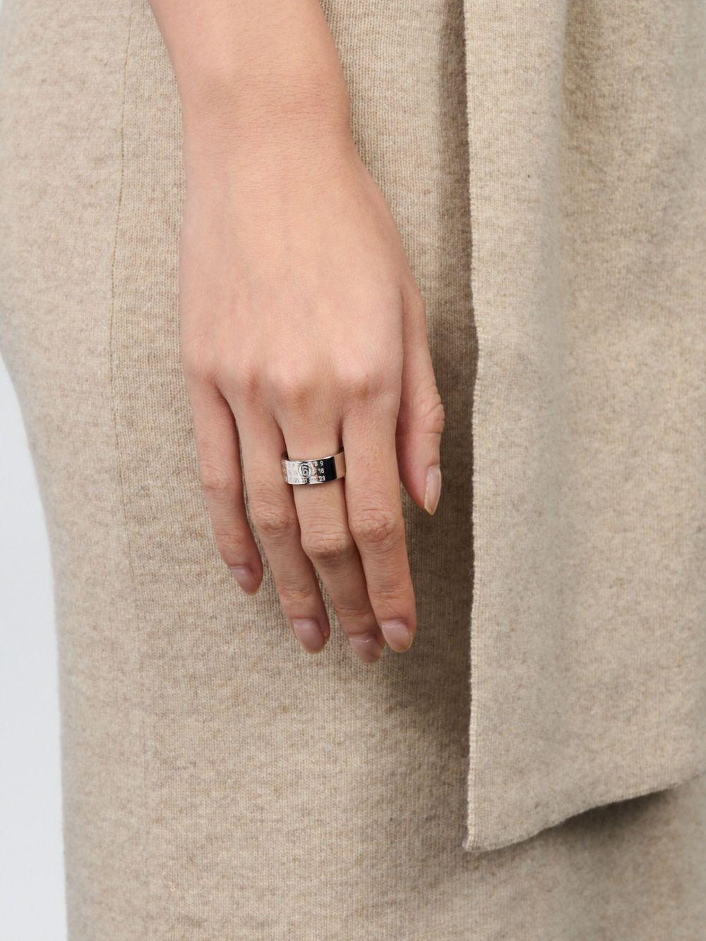 Numeric engraved polished ring Product Image