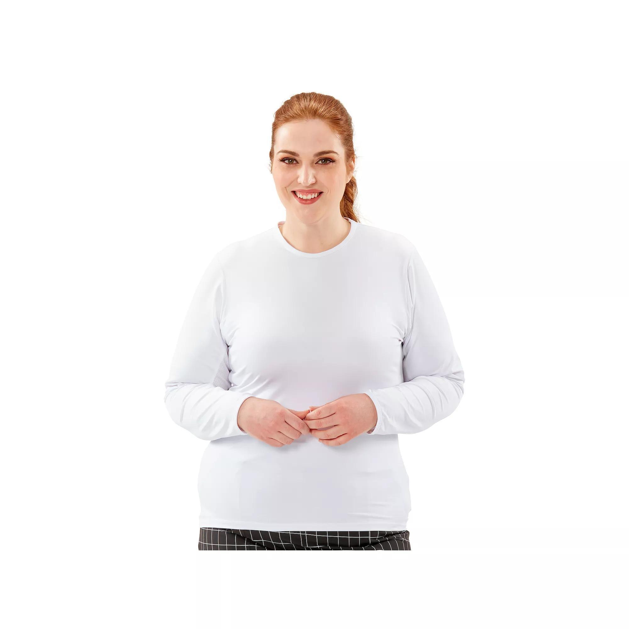 Plus Size Nancy Lopez Aspiration UPF 50+ Top, Women's, Size: 1XL, White Product Image
