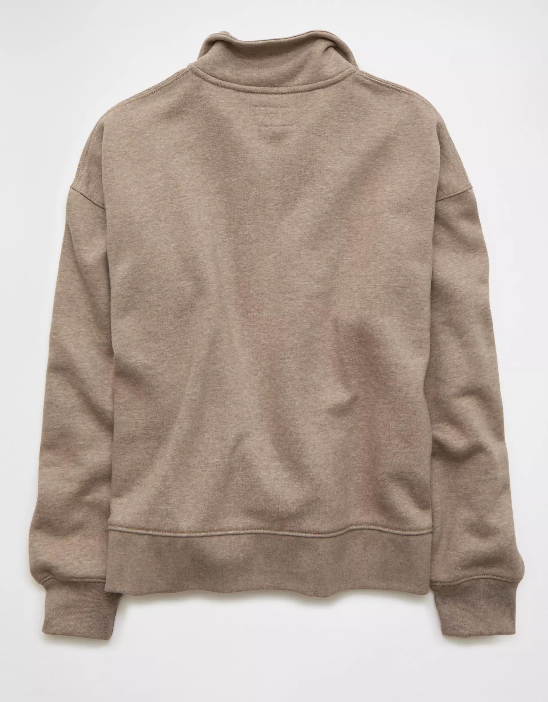 AE Everyday Luxe Quarter Zip Sweatshirt Product Image