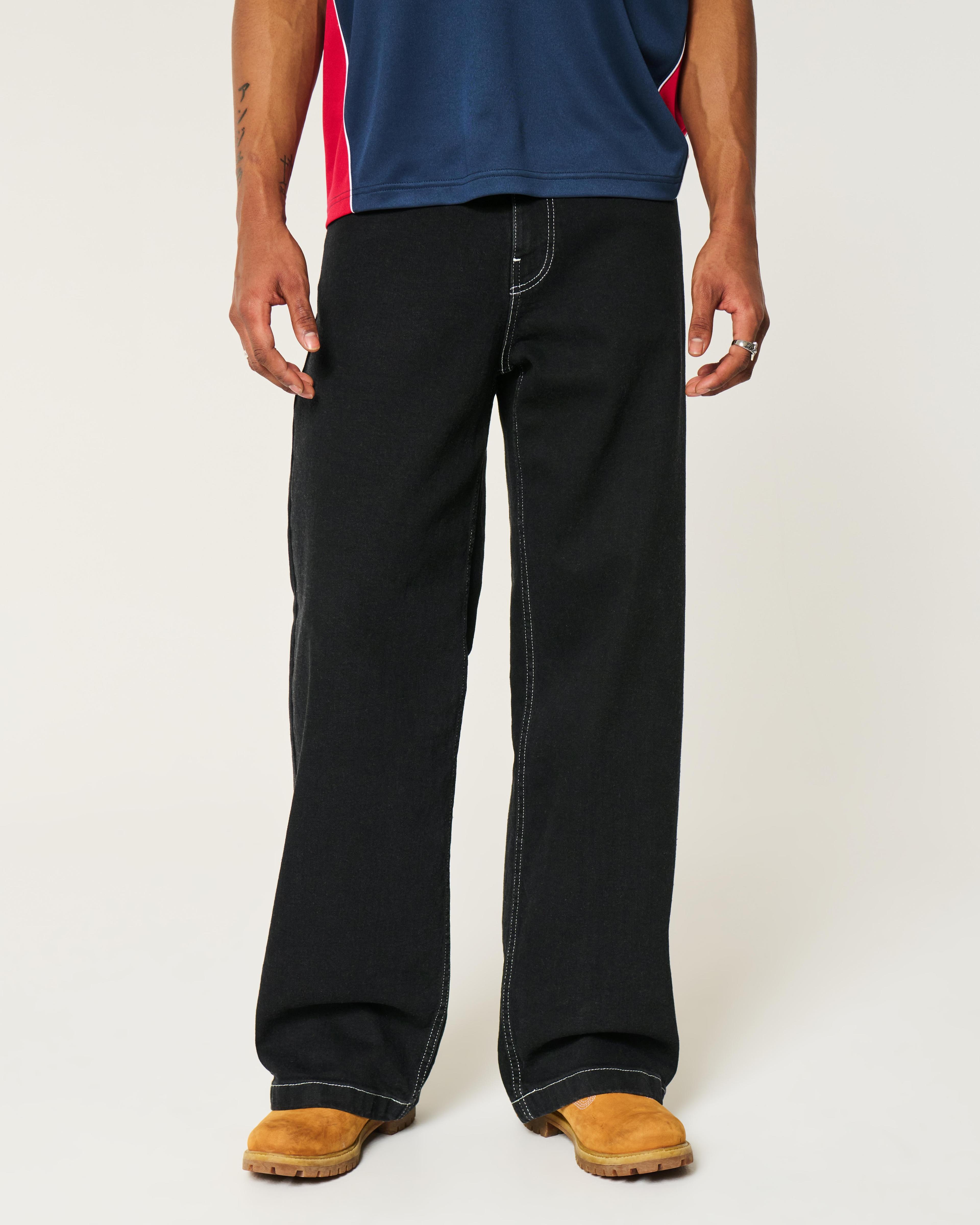 Black Super Baggy Jeans Product Image