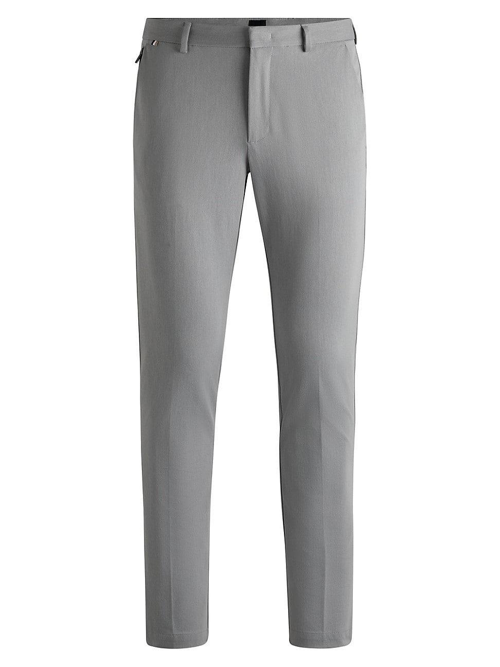 Mens Slim-Fit Trousers in Stretch Cotton Product Image