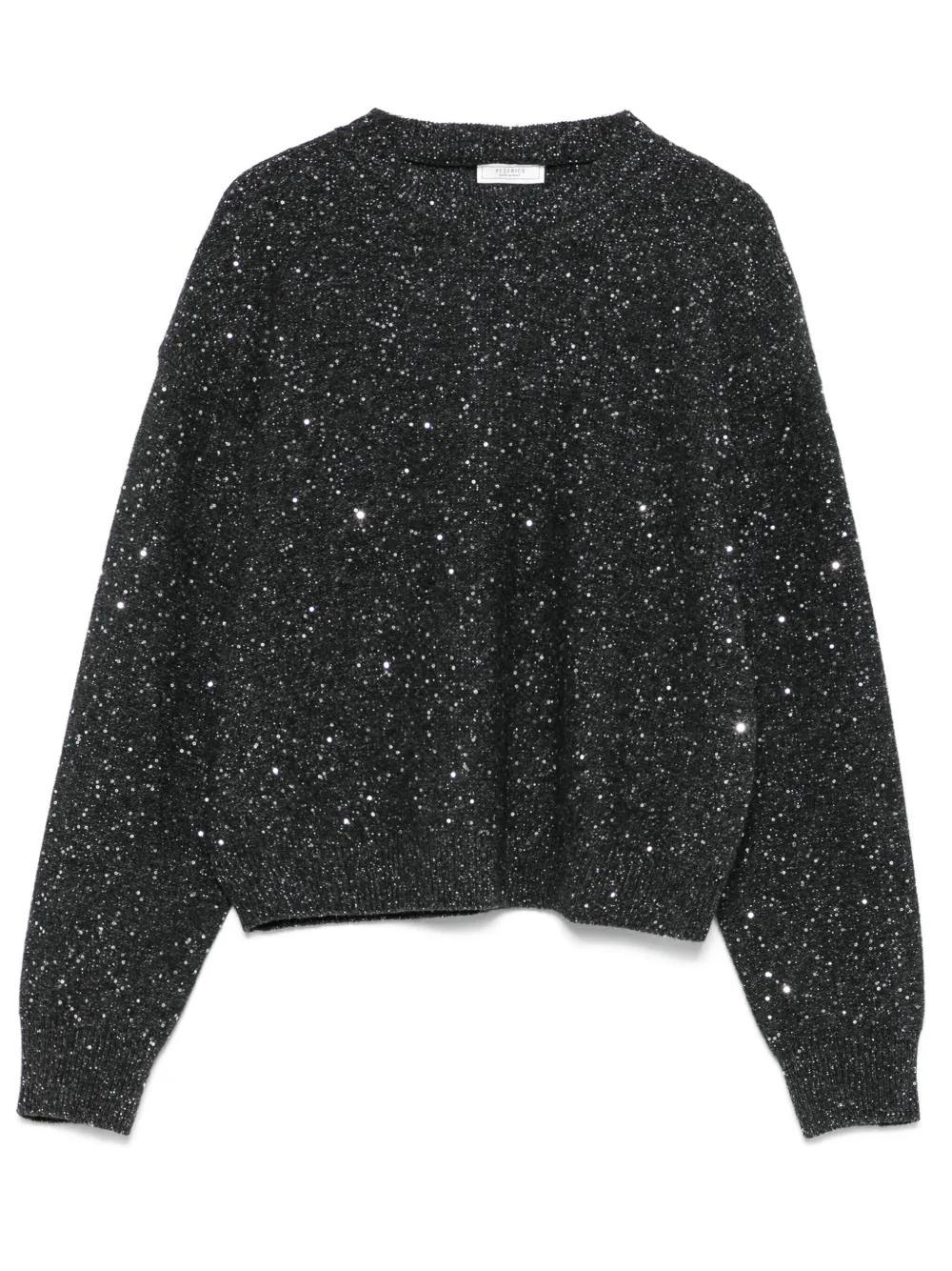 sequin-embellished knitted sweater Product Image