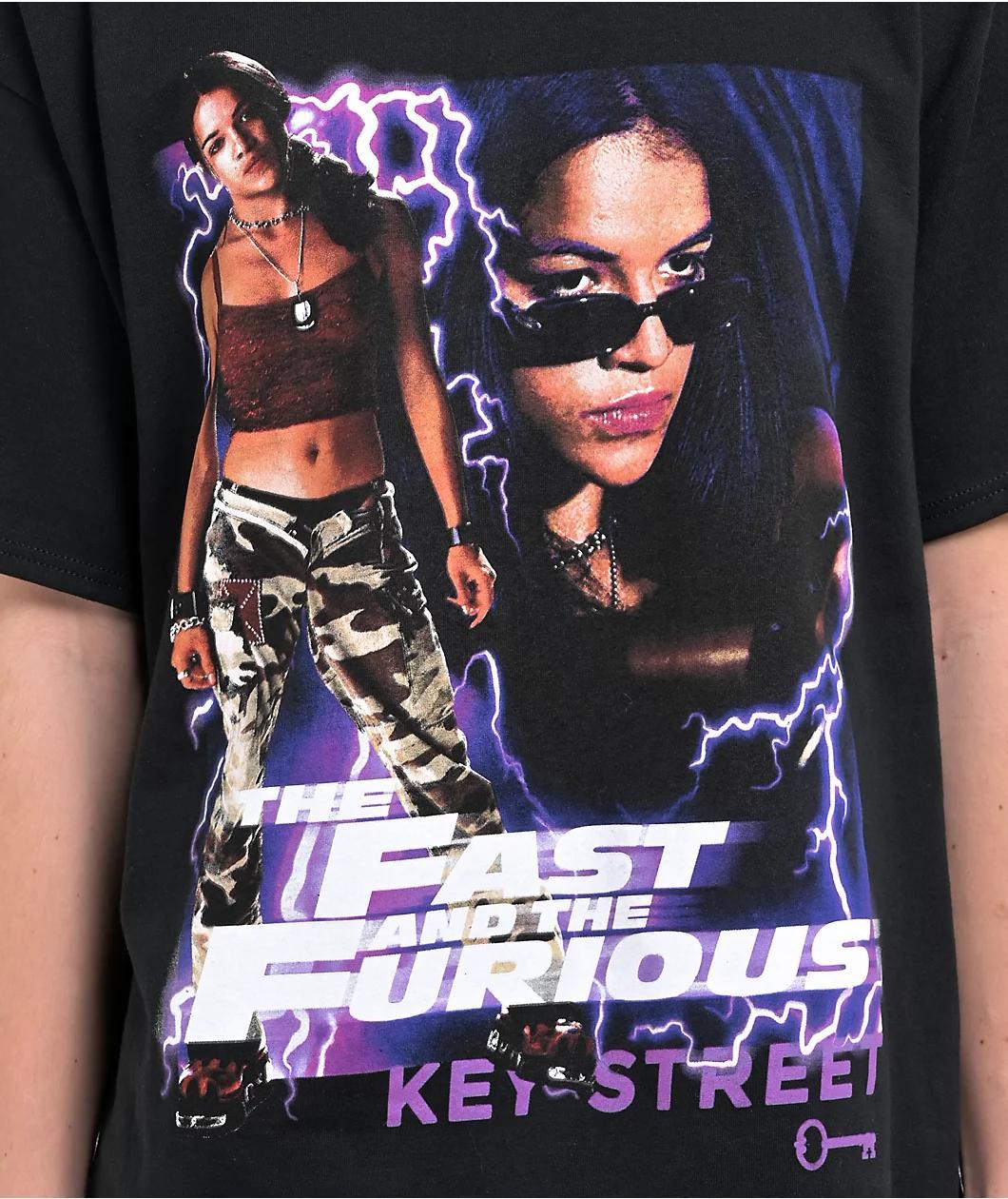 Key Street x Fast & Furious Letty Black T-Shirt Product Image