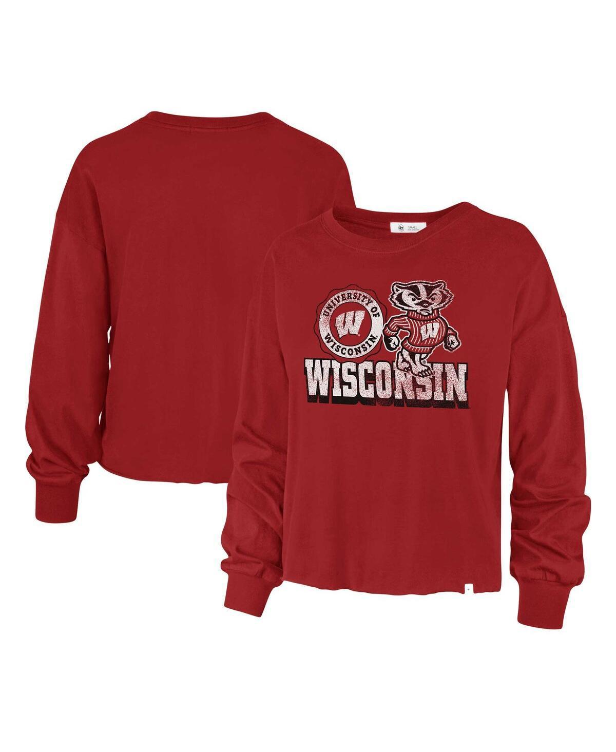 Womens 47 Wisconsin Badgers Bottom Line Parkway Long Sleeve T-Shirt Product Image