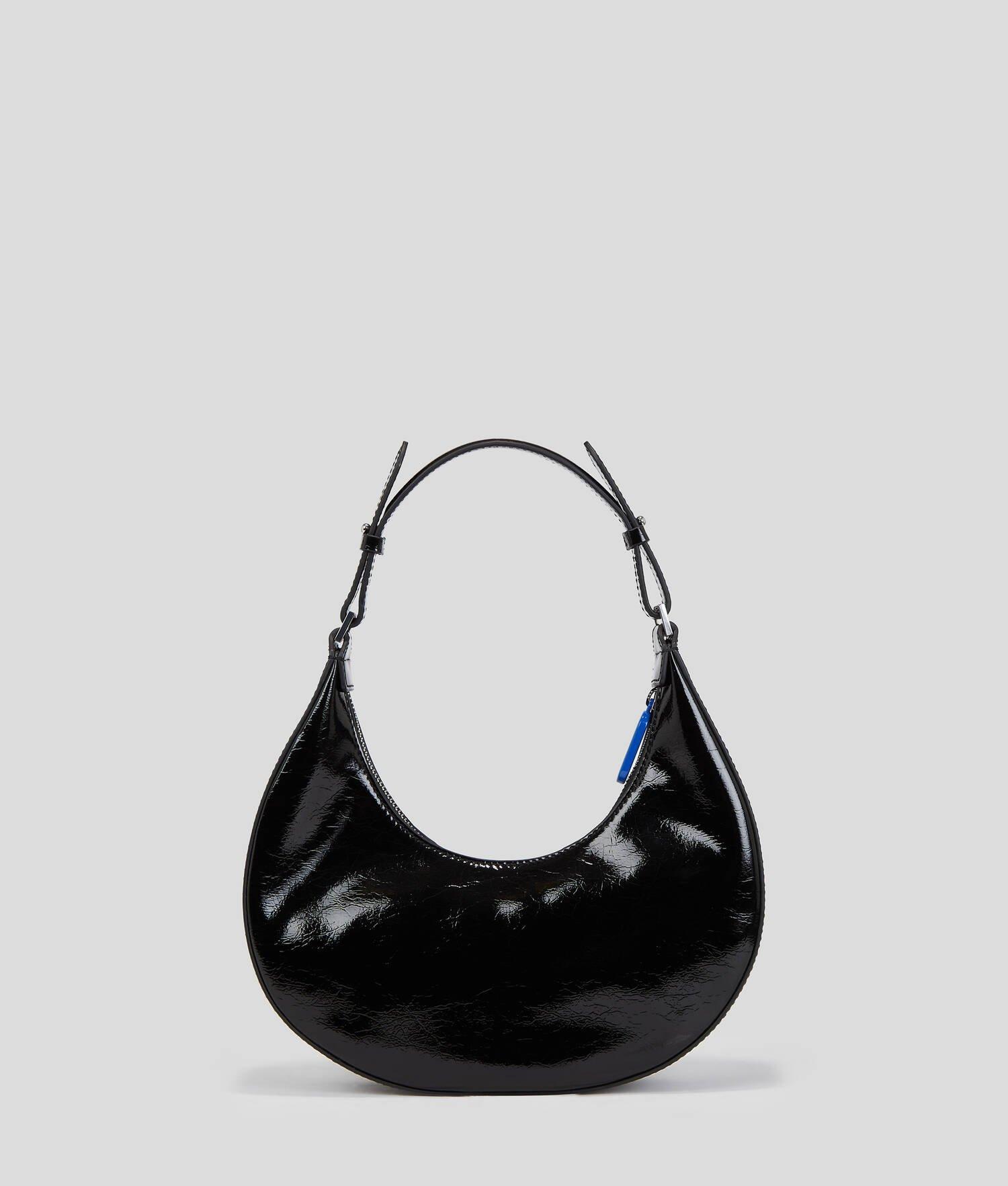 KLJ SMALL SHINY HALF-MOON SHOULDER BAG Product Image