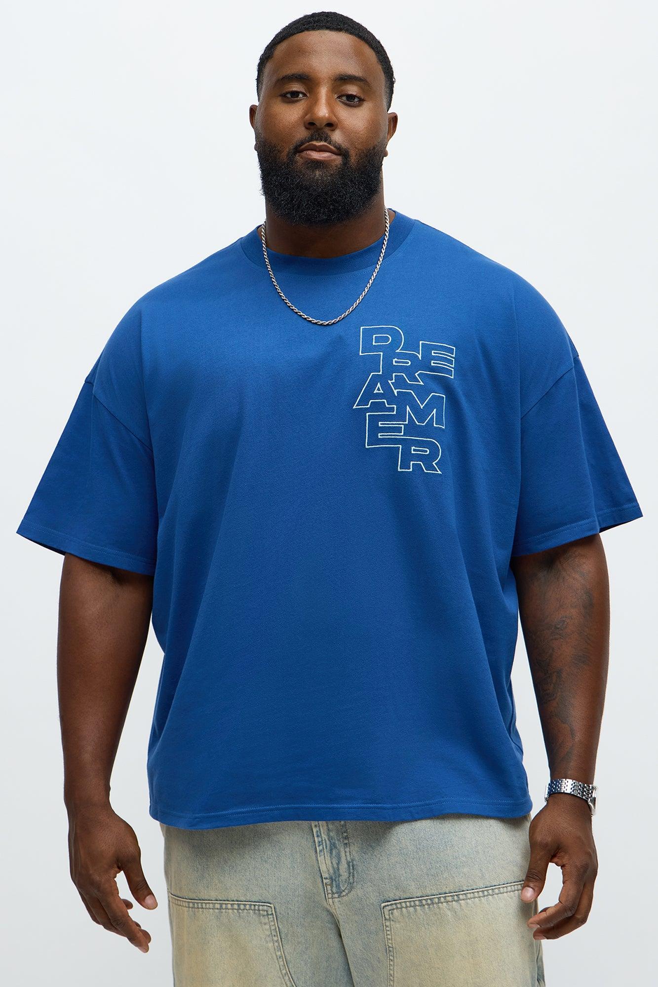 Relaxed Fit Dreamer Tshirt - Blue Male Product Image