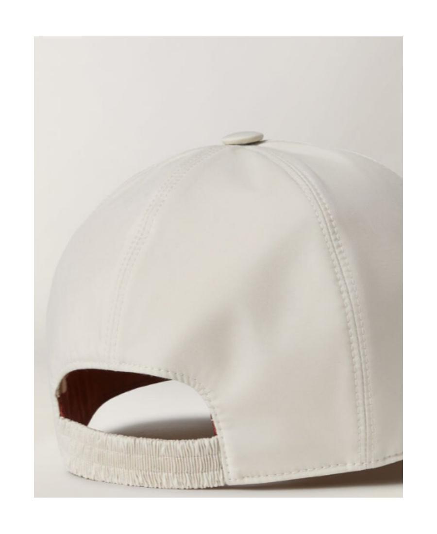 LORO PIANA Logo Embroidered Baseball Cap In White Product Image