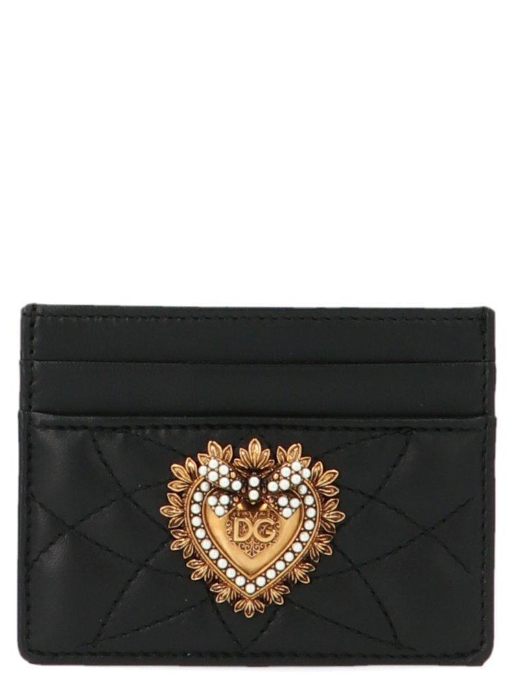 DOLCE & GABBANA Devotion Cards Holder In Black Product Image