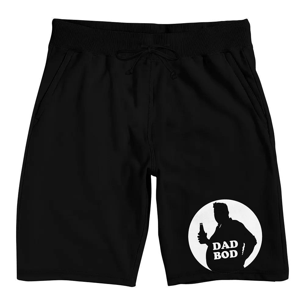 Men's Dad Bod Silhouette Pajama Shorts,  Product Image