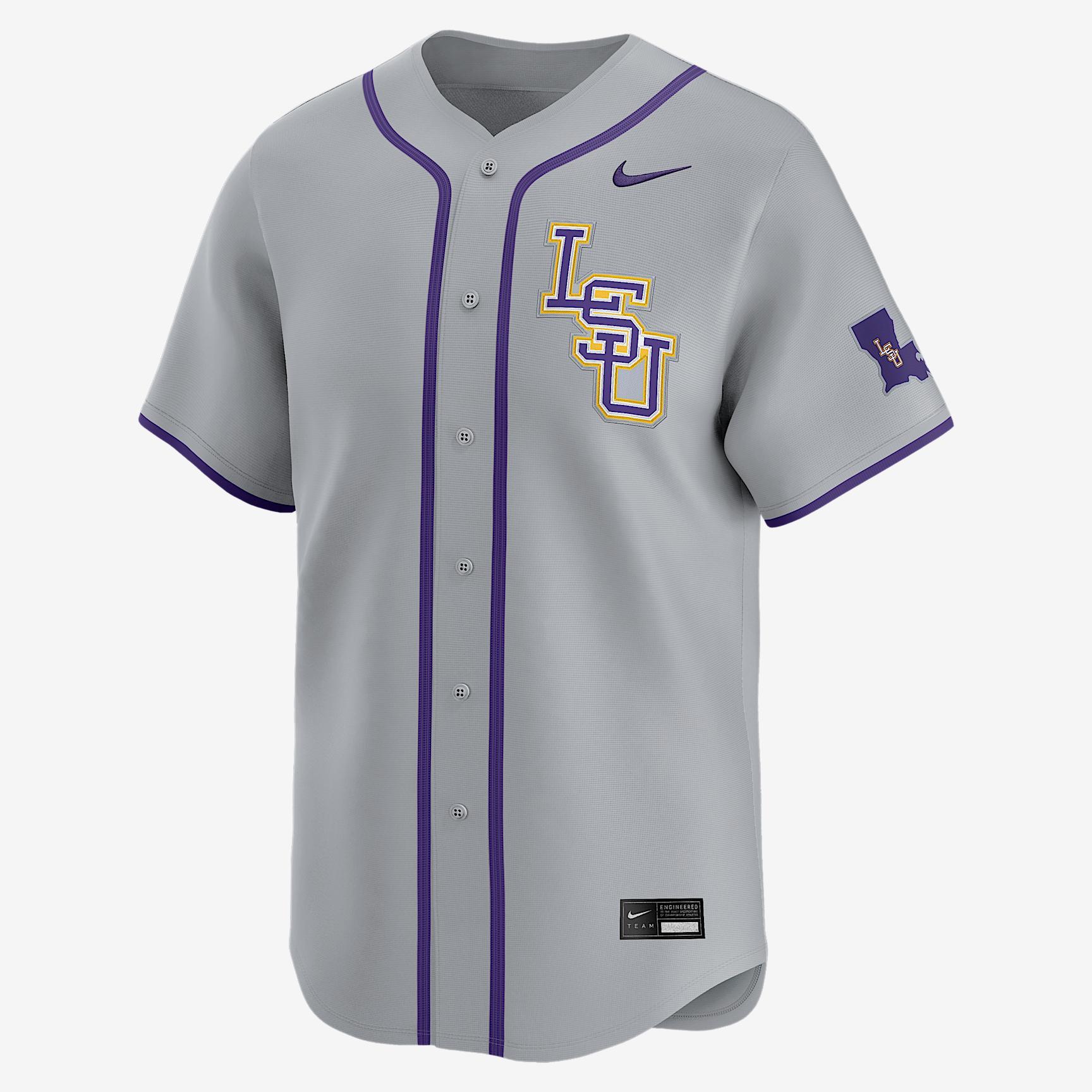 LSU Nike Men's College Limited Baseball Jersey Product Image