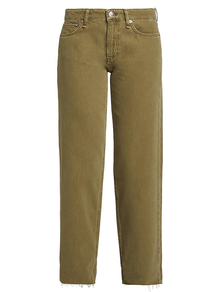 Womens Sage Featherweight Low-Rise Crop Jeans Product Image