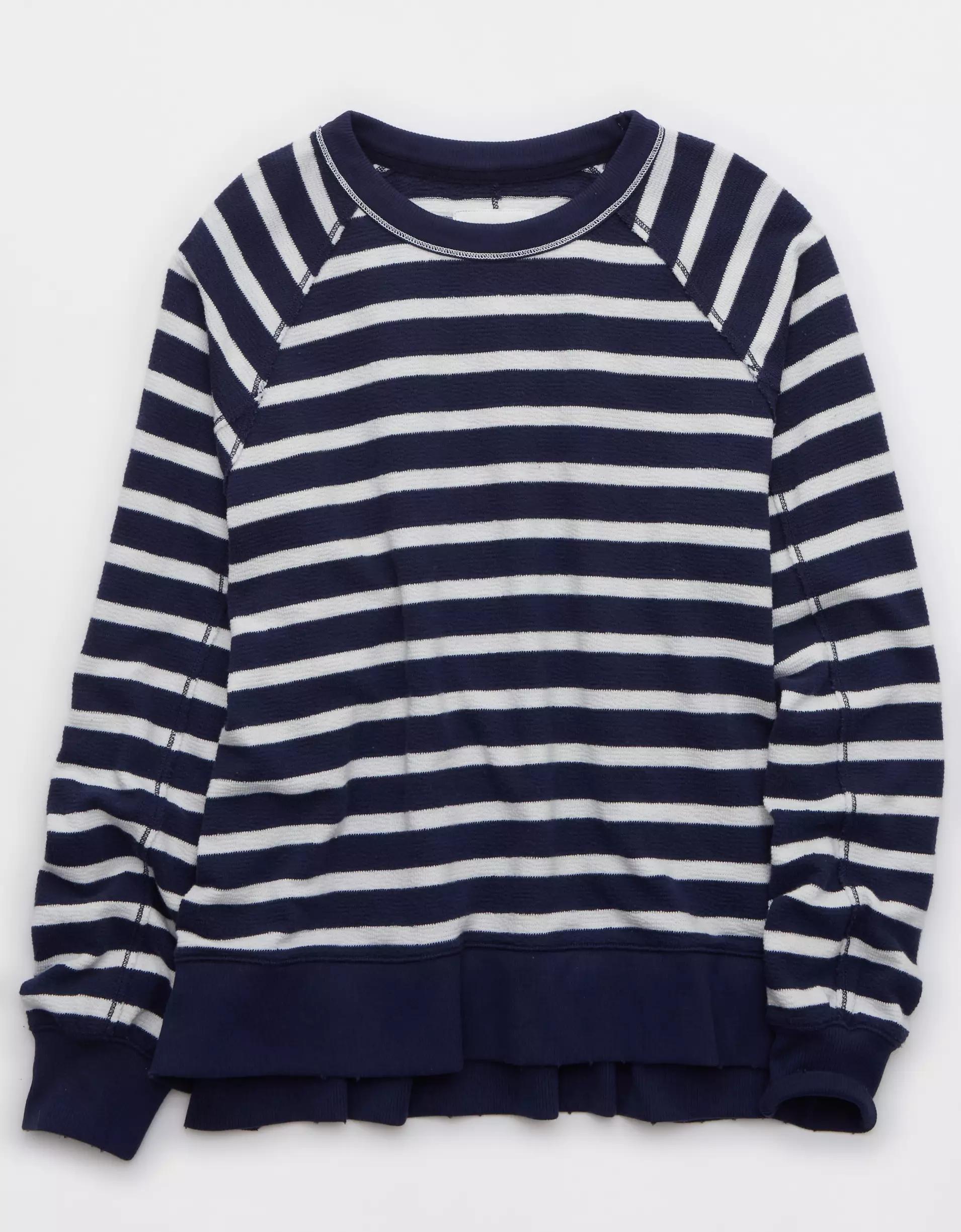 Aerie East West Crew Sweatshirt Product Image