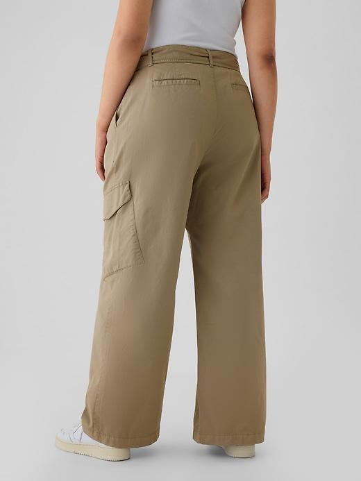 High Rise Baggy Cargo Trousers Product Image