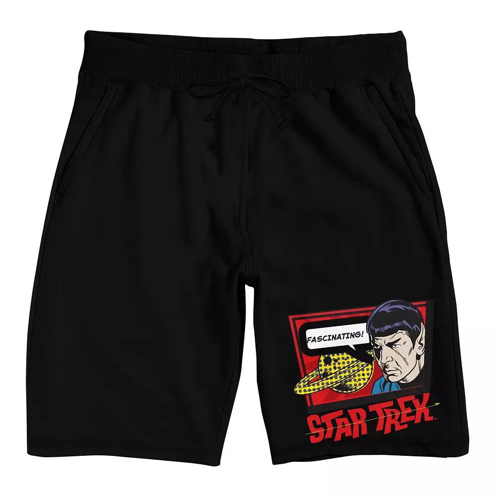 Men's Star Trek Spock Retro Sleep Shorts, Size: XXL, Black Product Image