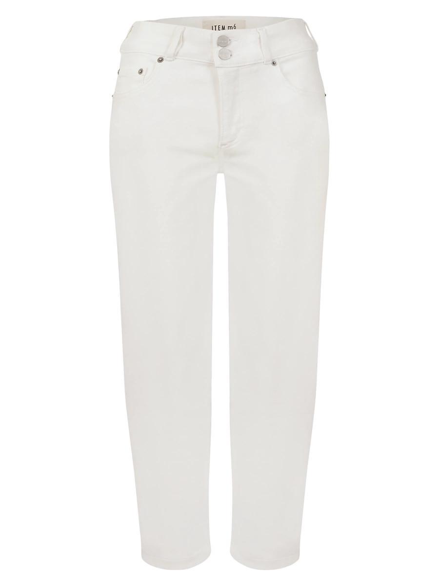 Womens Cropped High Rise Denim Product Image