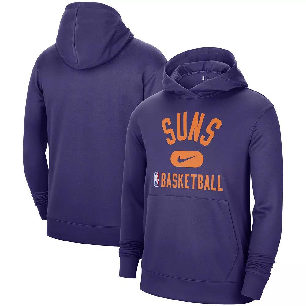 Men's Nike Navy Utah Jazz 2021-2022 Spotlight On Court Performance Practice Pullover Hoodie,  Product Image