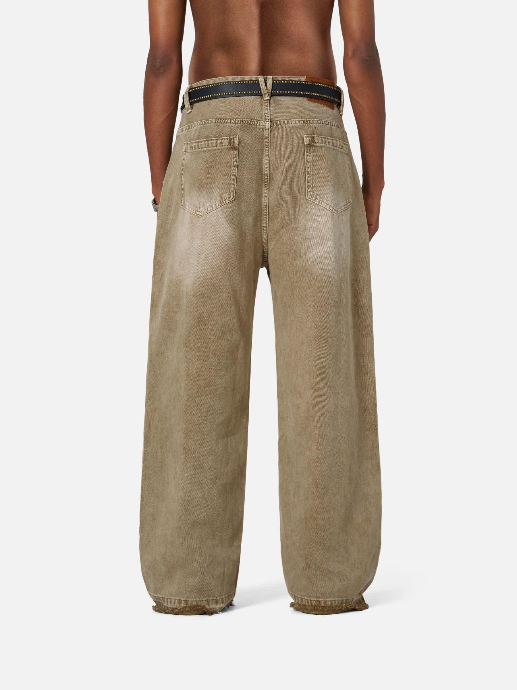 Aelfric Eden Baggy Brown Washed Jeans Product Image