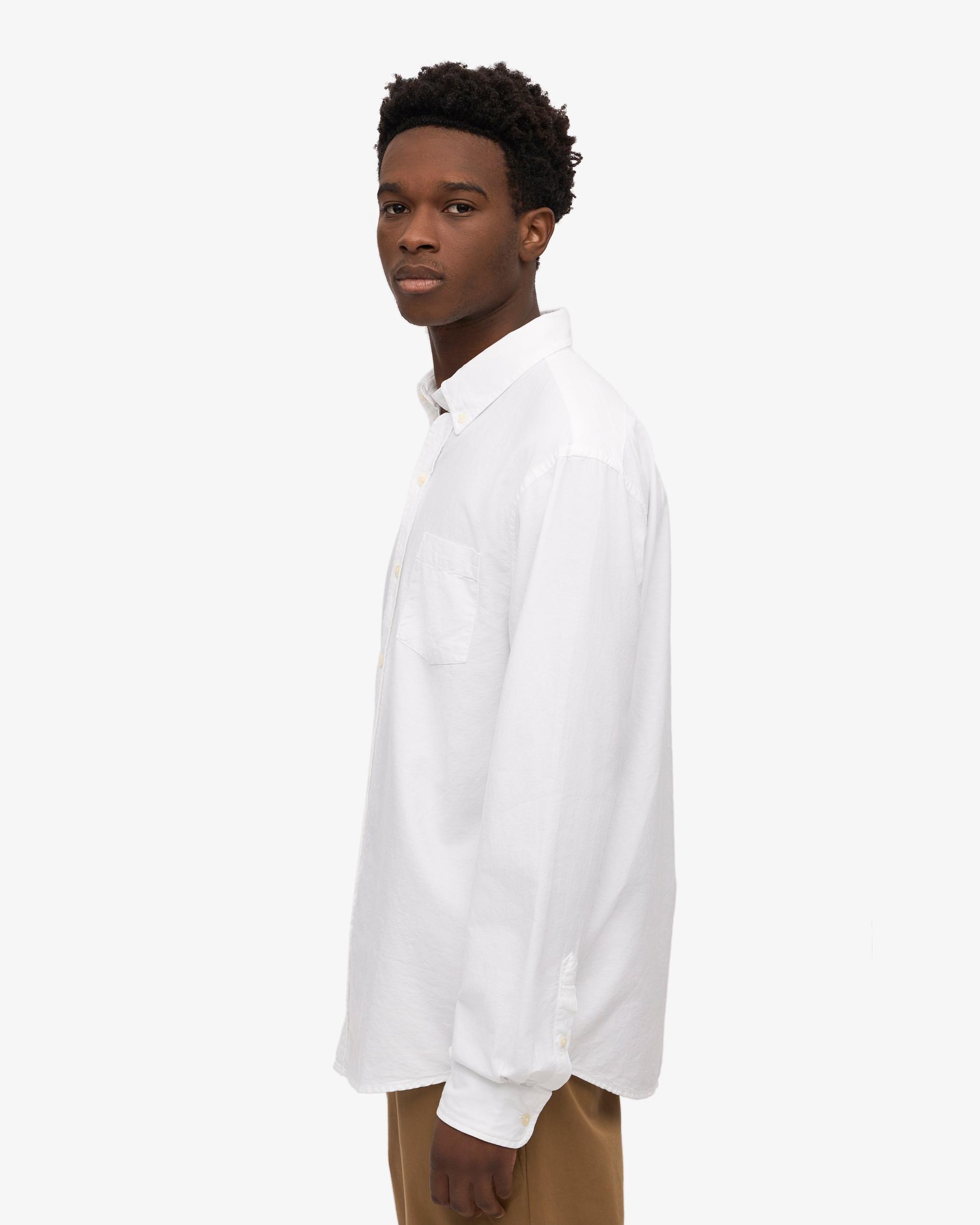 Organic Button Down Shirt - Optical White Product Image