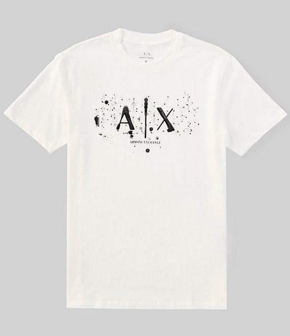 Armani Exchange Splatter Logo Short Sleeve T-Shirt Product Image