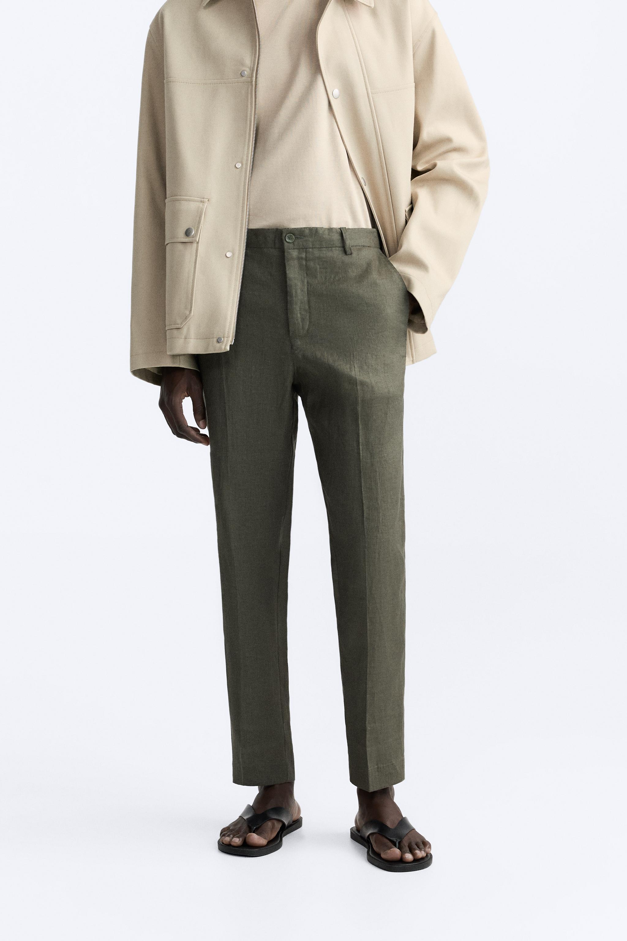 LINEN PANTS IN 100% LINEN Product Image