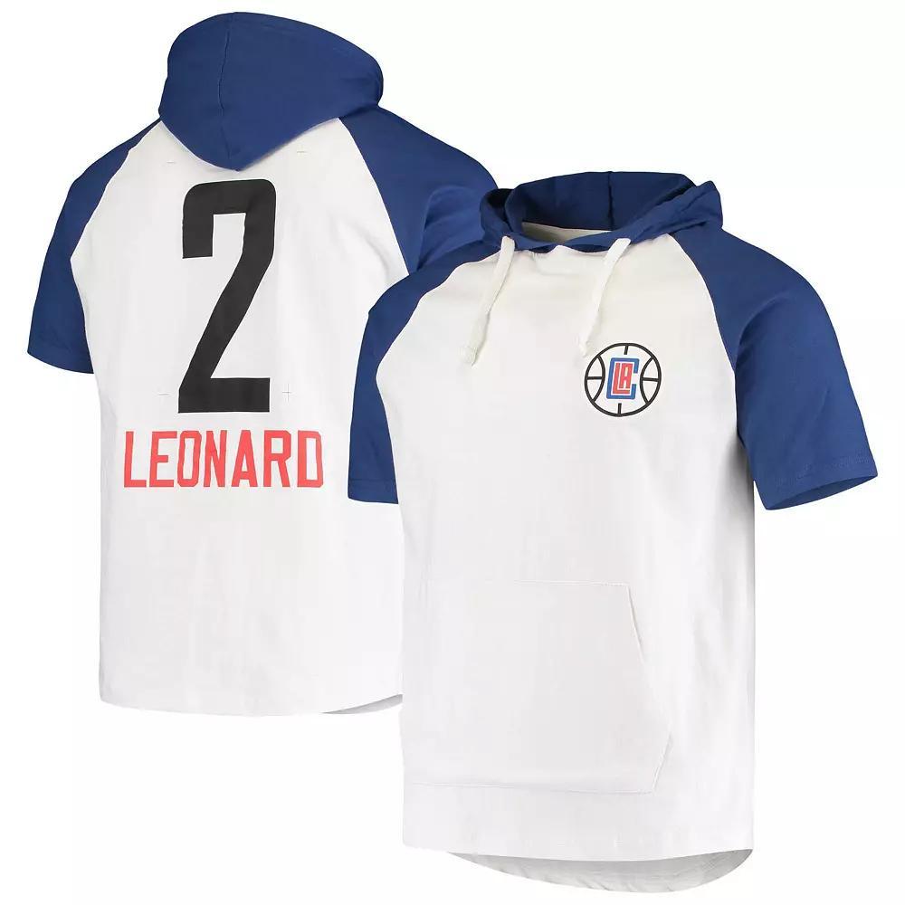 Mens Kawhi Leonard /Royal LA Clippers Player Raglan Pullover Hoodie Product Image