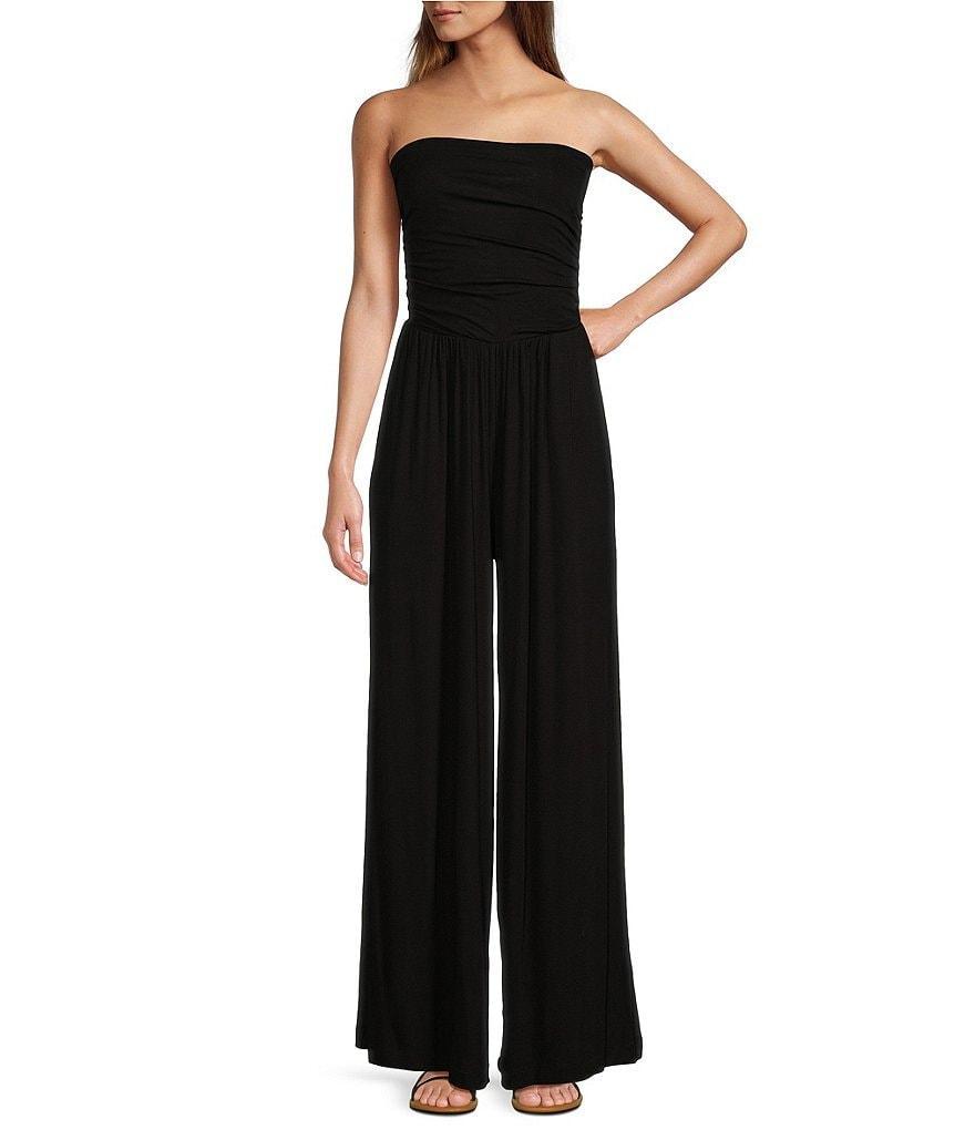 Every Knit Strapless Neck Sleeveless Pull-On Jumpsuit Product Image