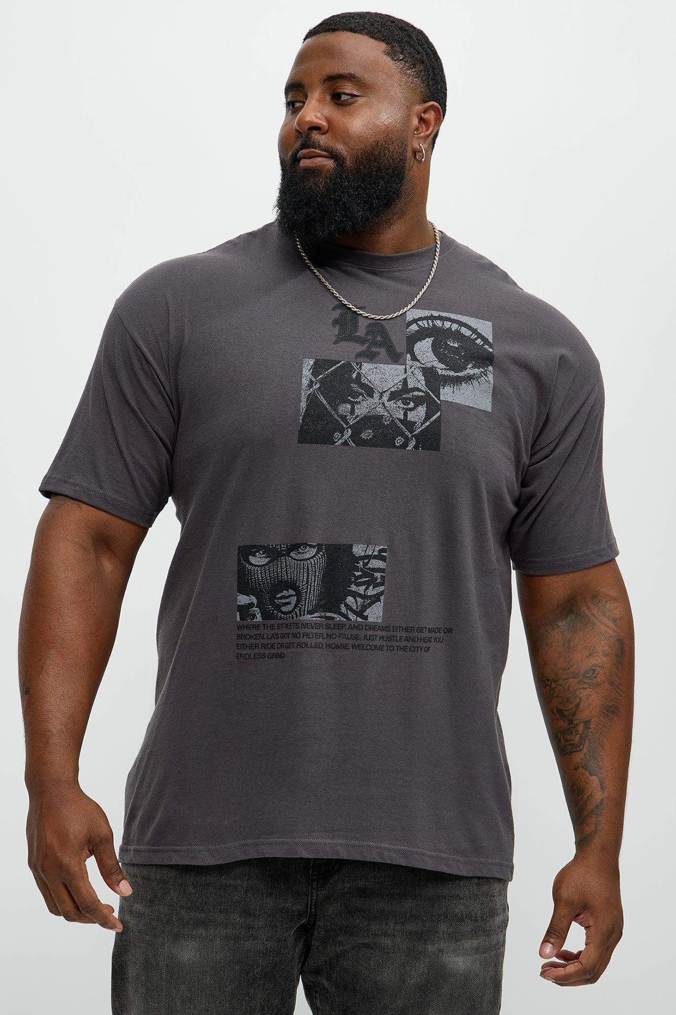 Streets Of LA Short Sleeve Tee - Charcoal Product Image