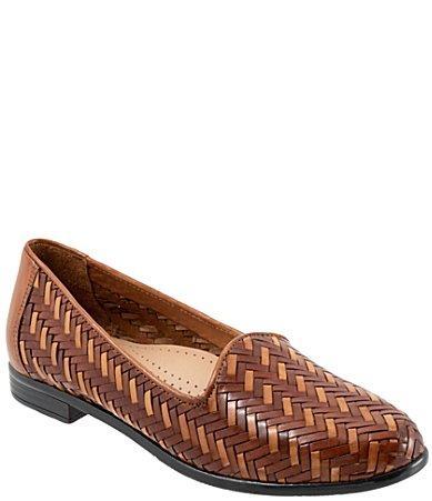 Trotters Liz III Woven Leather Slip Product Image