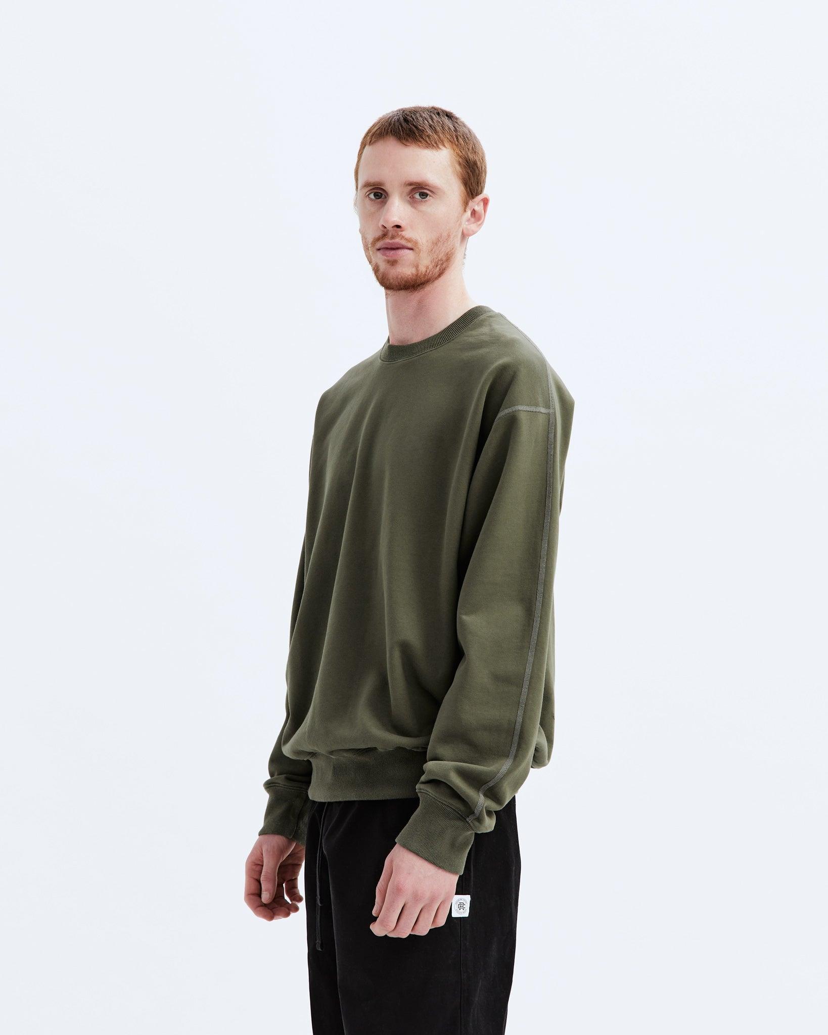 Midweight Terry Relaxed Crewneck - Vault Male Product Image