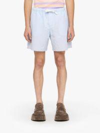 PRINTED DRAWSTRING SHORTS in blue | JW Anderson US  Product Image