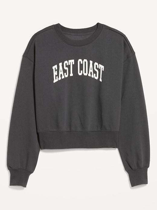 SoComfy Graphic Drop-Shoulder Crew-Neck Sweatshirt Product Image