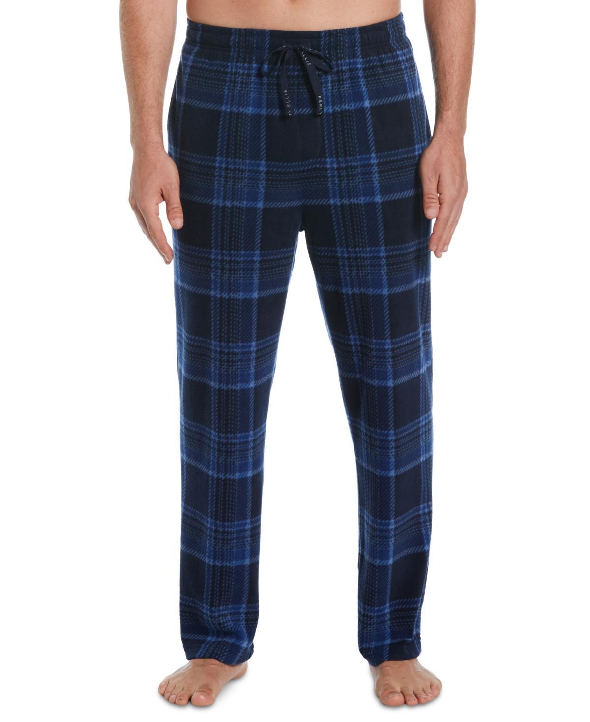 Perry Ellis Portfolio Mens Fleece Plaid Pajama Pant Product Image