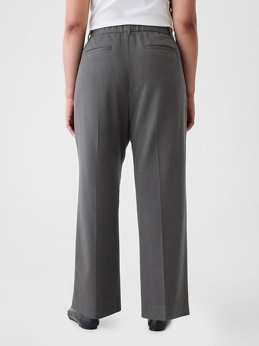 365 High Rise Brushed Twill Pleated Taper Trousers Product Image