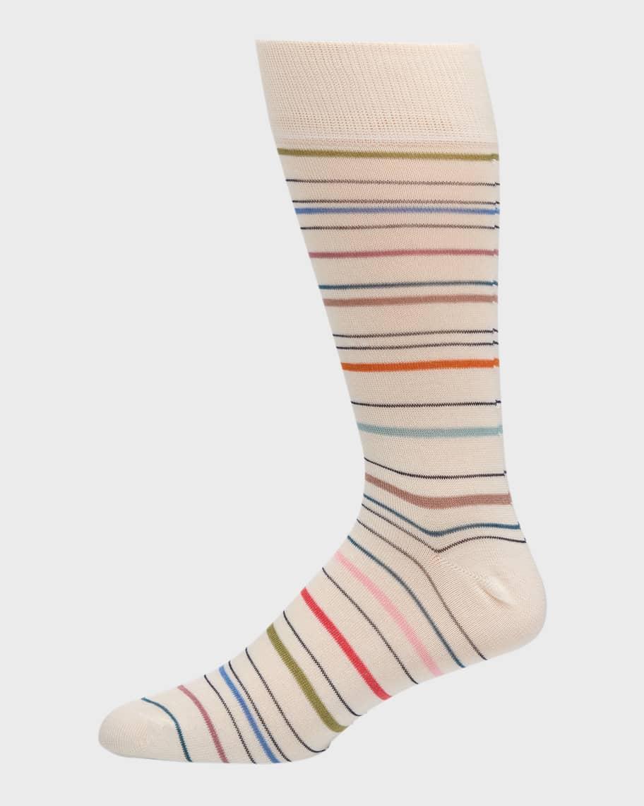 Men's Pencil Stripe Crew Socks Product Image