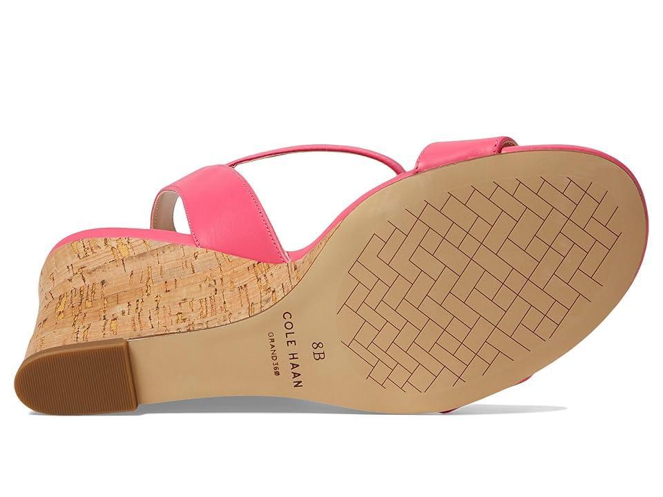 Cole Haan Josie Wedge Sandal (Camelia Rose Leather/Cork) Women's Sandals Product Image