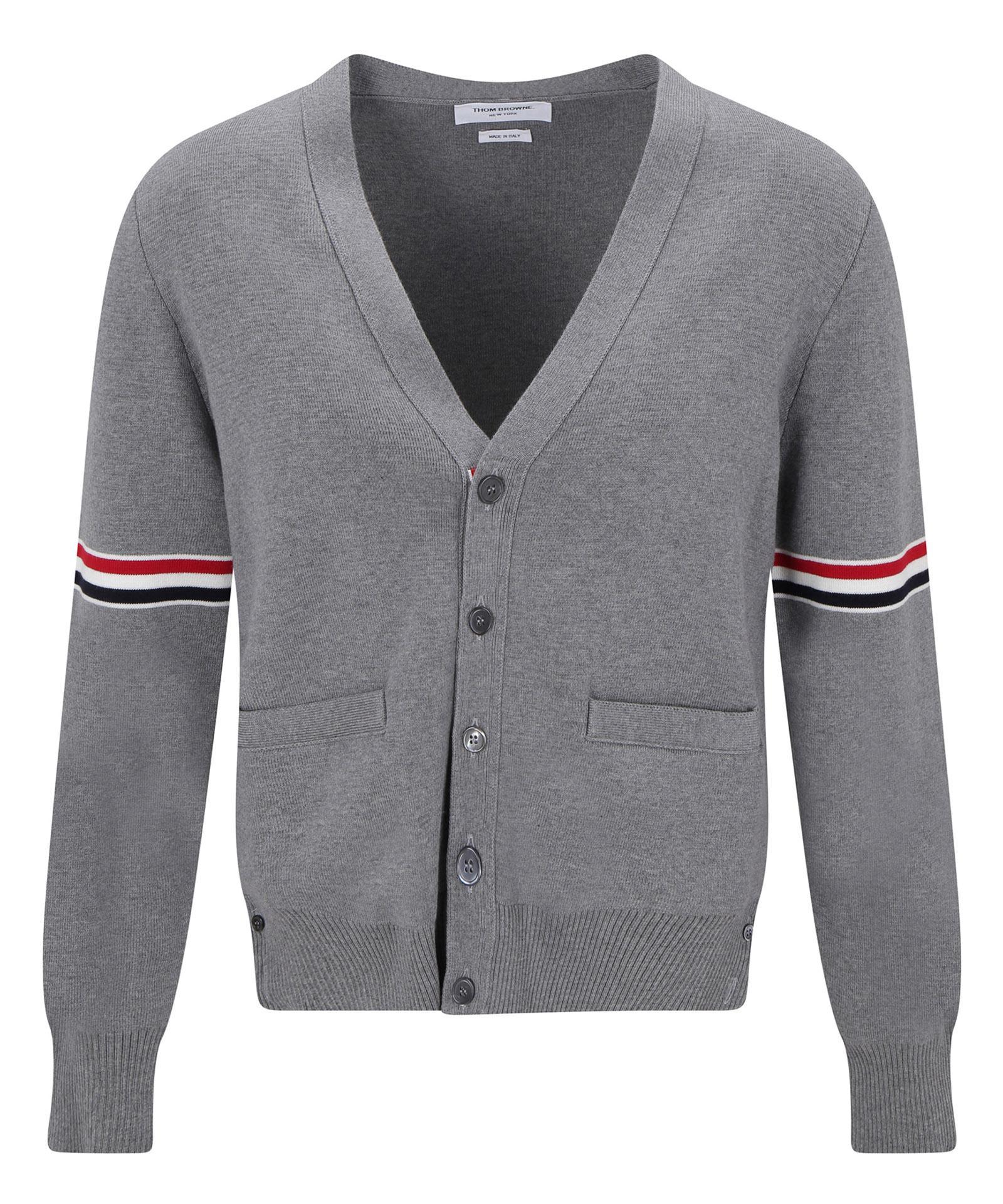 THOM BROWNE Cardigan In Grey Product Image