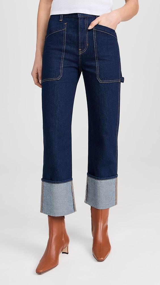 Veronica Beard Jean Dylan High Rise Straight Leg Jeans | Shopbop Product Image