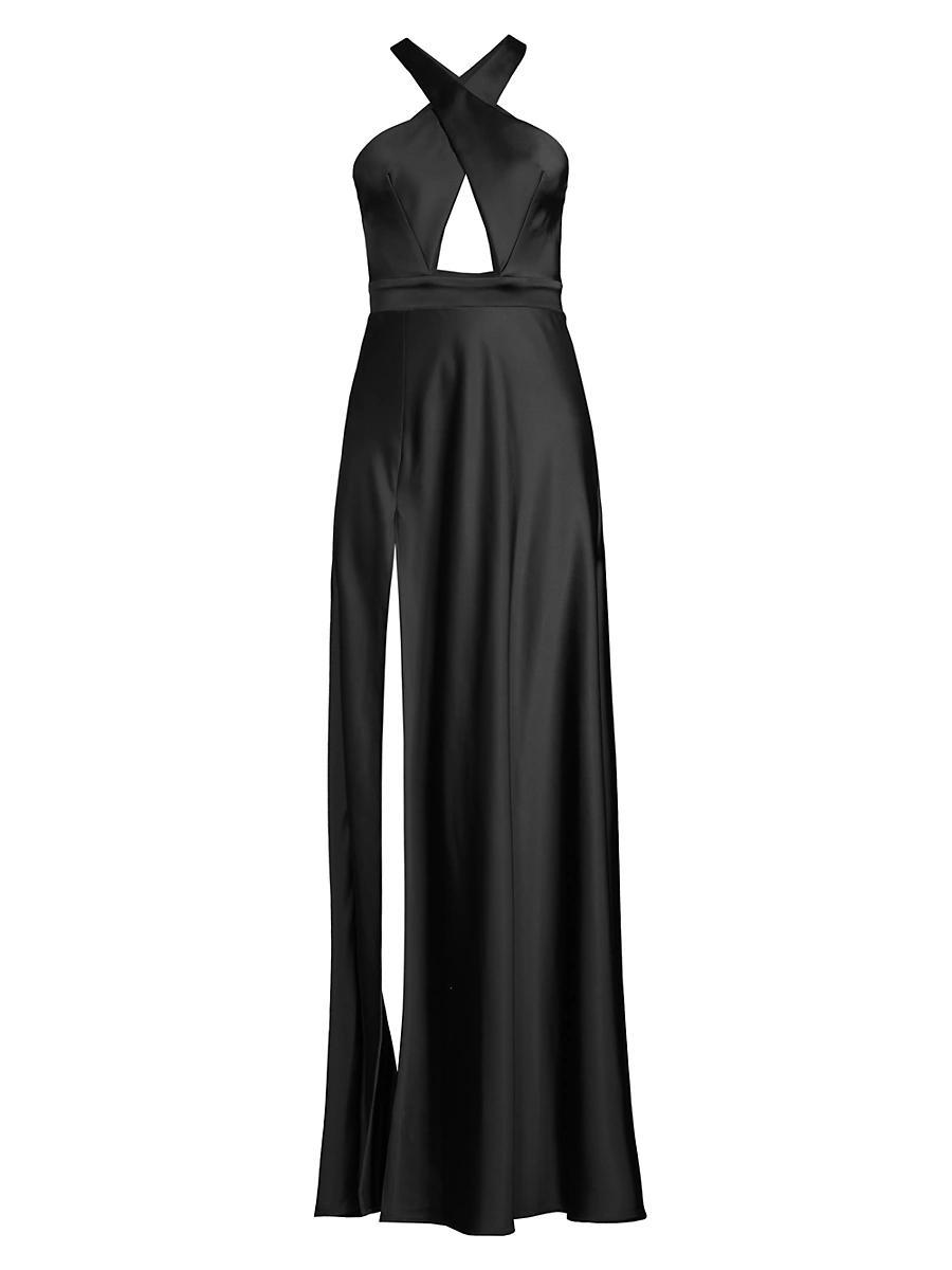 Womens Asher Satin Cut-Out Gown Product Image