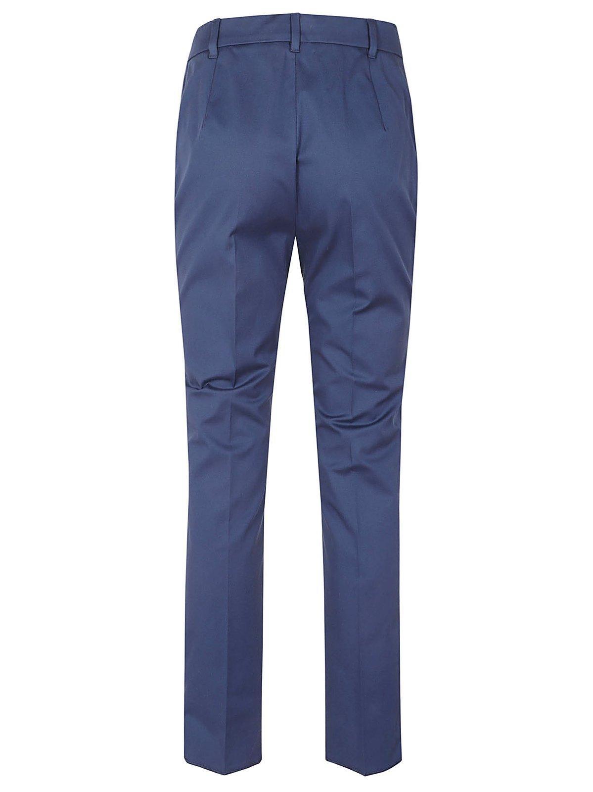 Studio High Waist Straight Leg Trousers In Blue Product Image