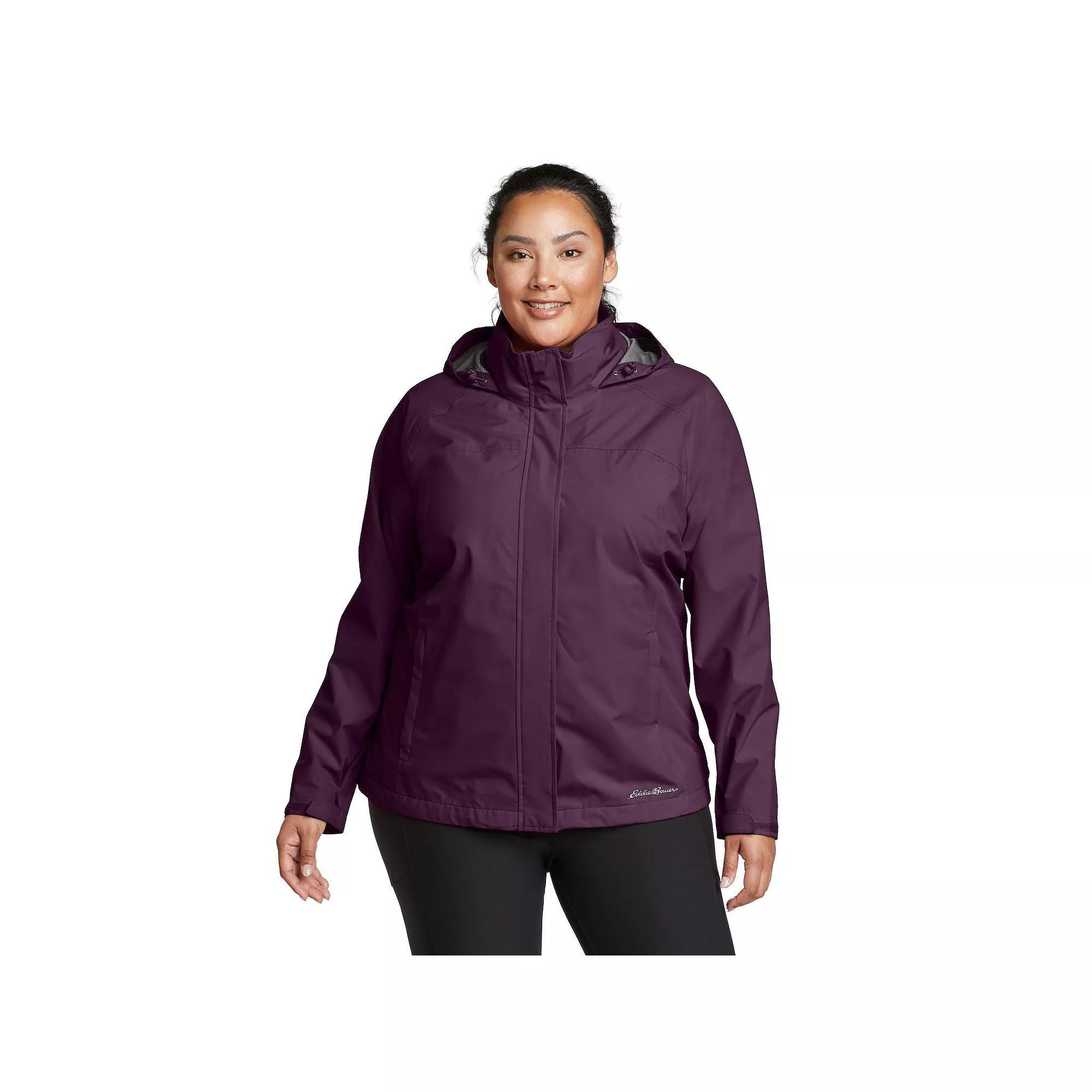 Plus Size Eddie Bauer Packable Rainfoil Jacket, Women's, Size: 1XL, Deep Eggplant Product Image