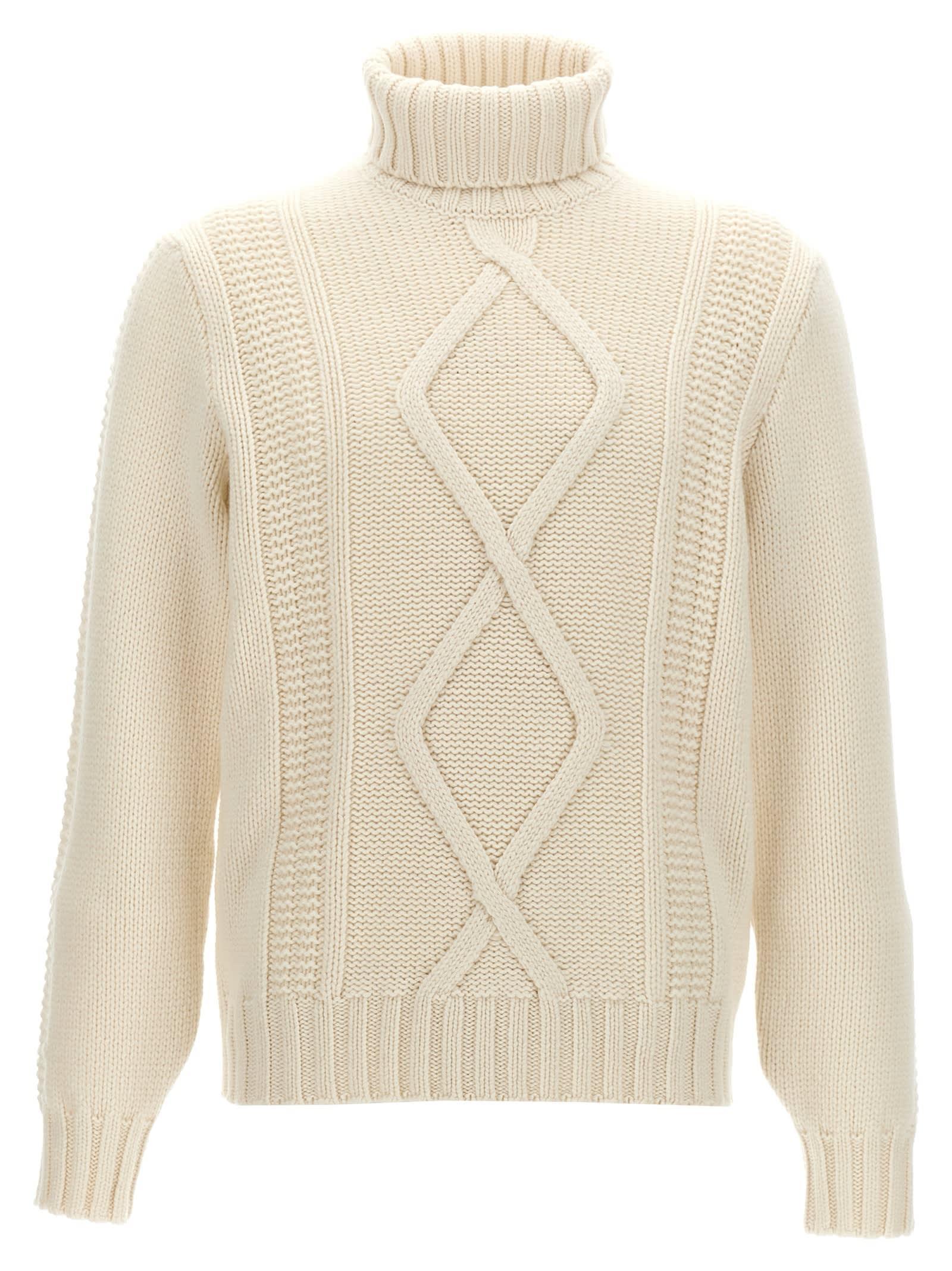 BRUNELLO CUCINELLI Cashmere Sweater In Off White Product Image